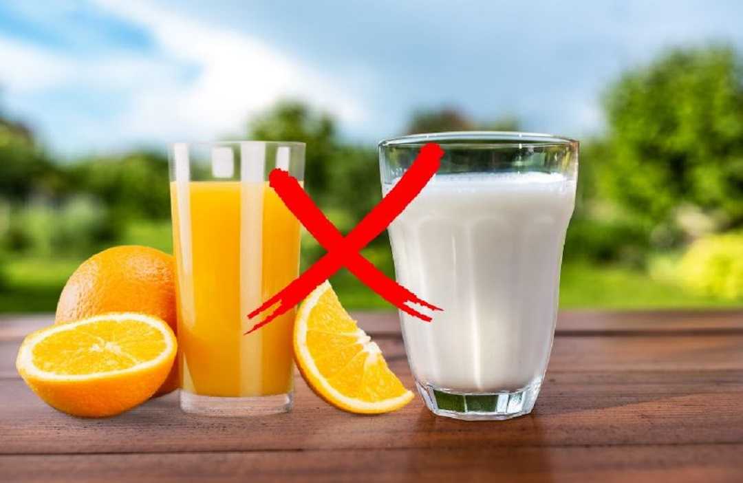Uống nước cam với sữa dễ bị tiêu chảy